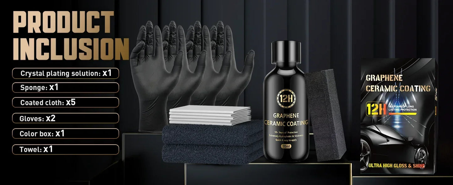 Graphene Ceramic Coating 20H with Self Healing and UV Track Technology Car Detailing Professionals 10+ Years of Protection